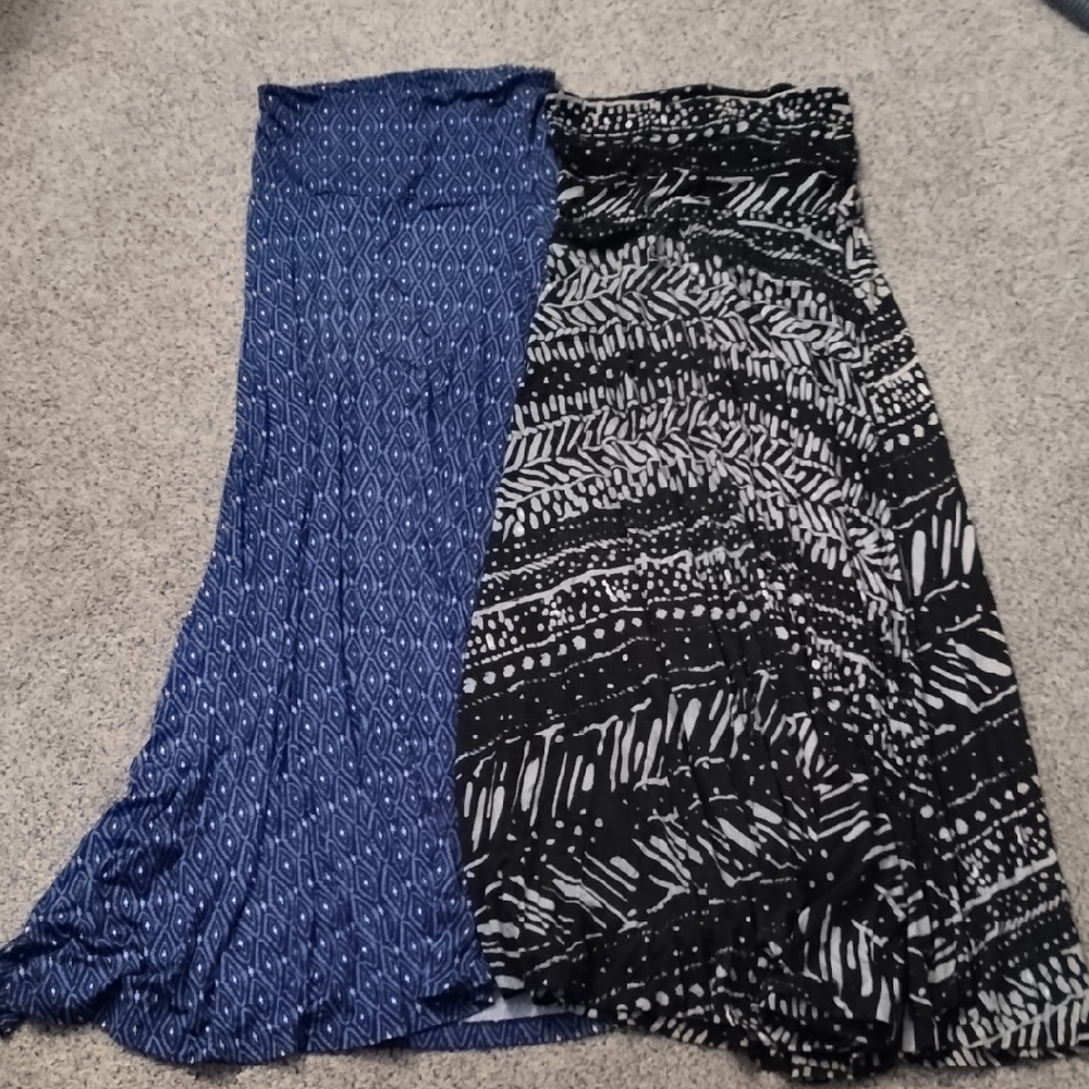 Mudd Blue and Black Skirt Set